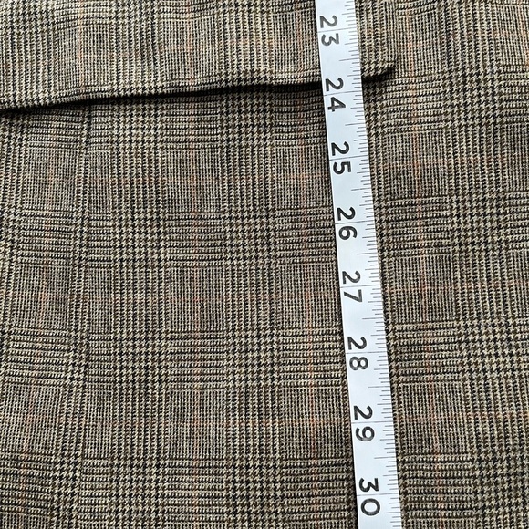 Brown Wool Blend Single-Breasted Blazer - Picture 8 of 14
